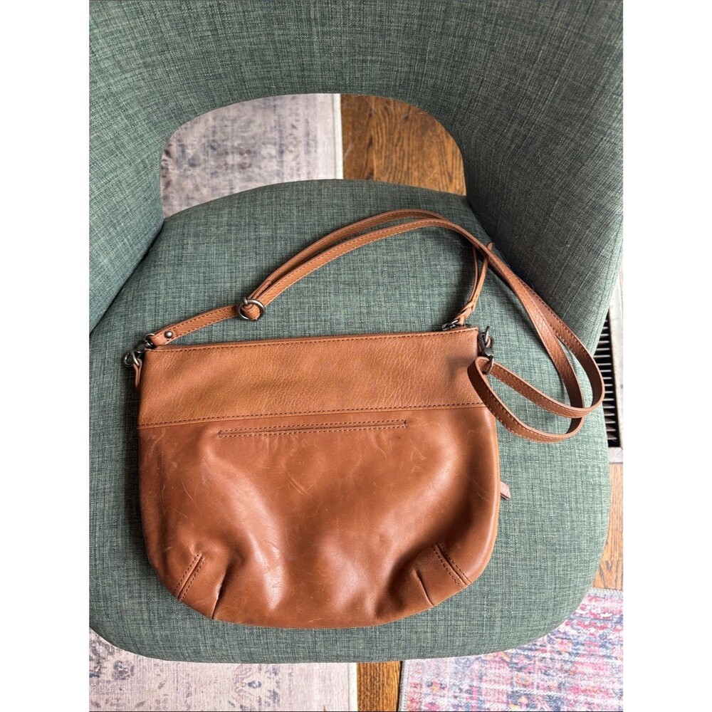 The Sak Oleta Embossed Brown Crossbody purse Bag tooled leather Women’s Classic - Picture 6 of 9